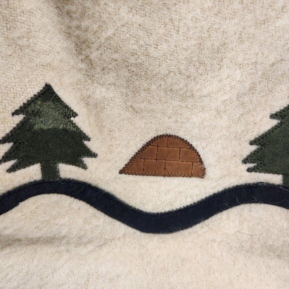 Hudson Bay Northern Parks Inuit Igloo Motif 1960s Wool - Picture 10 of 15